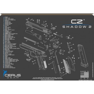 Cerus Gear podloga za pištolo CZ Shadow 2, siva