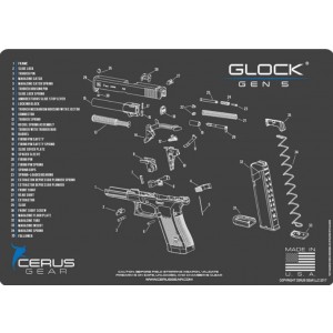Cerus Gear podloga za pištolo Glock gen.5, siva