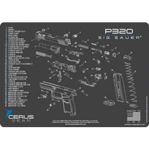 Cerus Gear podloga za pištolo Sig Sauer P320, siva
